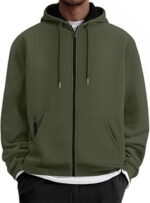 Casual Zipper Hoodie For Men